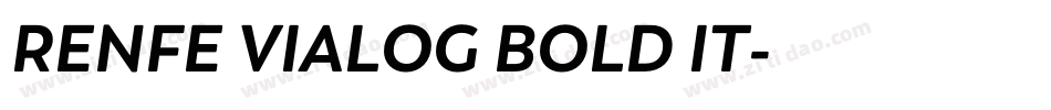 RENFE VIALOG BOLD IT字体转换